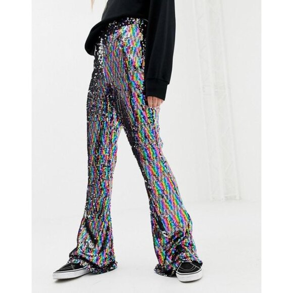 Rainbow Sequin Pants - Picture 2 of 5